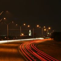MoPac and UT tower at night, Роллингвуд