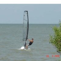 Windsurfing Galveston Bay, Сагинау