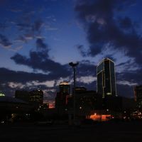 Downtown at dusk, Форт-Уэрт