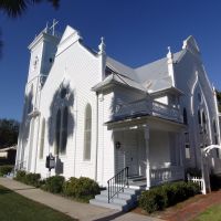 First United Methodist Church, built in 1901, historic Apalachicola Florida (11-26-2011), Апалачикола