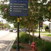 Historic Downtown Sign Post at Bartow, FL, Бартау