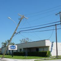 Power Post knocked over By hurricane Wilma, Бойнтон-Бич