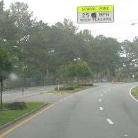 School zone sign, Гавана