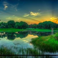 Dreher Park Sunrise at Lake West Palm Beach Florida, Глен-Ридж