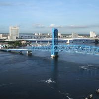 Jacksonville Florida Bridge in Morning, Джексонвилл
