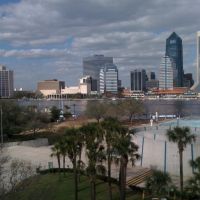 Downtown Jacksonville, FL overlooking Friendship Park from the top of the MOSH Building (Left View), Джексонвилл