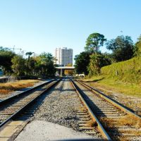 Crossing the double railway lines in San Marco, Джексонвилл
