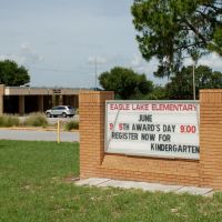 Sign at Eagle Lake Elementary School, Eagle Lake, FL, Игл-Лейк