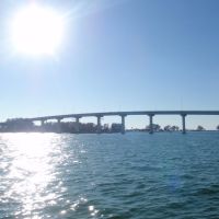 Gulf Boulevard Bridge. Entering the Gulf of Mexico, Клирватер