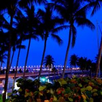 Bayside at night, Майами