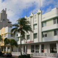 Carlyle and Leslie Hotels (Art Deco architecture), Miami Beach, Майами-Бич