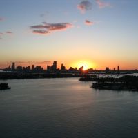 Sunset from Belle Isle, Майами-Бич