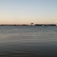 Downtown Panama City, FL From Redfish Point and Dusk, Панама-Сити