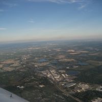 Looking twords downtown from a plane, Саут-Апопка