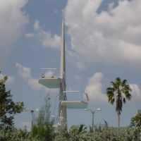 Torre de Trampolines en la Piscina de la Universidad de Miami, Саут-Майами