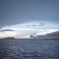 strange clouds over the Caloosahatchee River, Fort Myers Fla (8-2008), Форт-Майерс