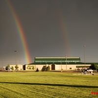 Rainbows over Cabelas in Mitchell, South Dakota, Митчелл