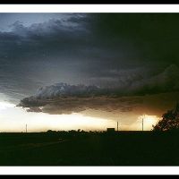 A scan from a dirty print of a great storm, at the rest stop just west of Presho(I believe), South Dakota, westbound i90, July of 98., Рапид-Сити
