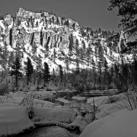 Spearfish Canyon, Winter in South Dakota, Спирфиш