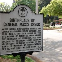 SCHM Birthplace of General Maxcy Gregg, Колумбиа