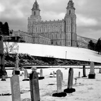 Cemetery and Manti LDS Temple, Беннион