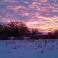 Winter sunset, Боунтифул