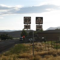 US-89/UT-28 Junction Signage, Ганнисон