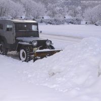 Rex plowing snow, Моаб