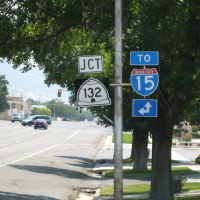 UT-132, TO I-15 signs in Nephi, UT, Нефи