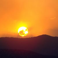 fire sunset, Плисант-Гров