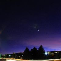 Venus, Jupiter and the Crescent Moon, Седар-Сити