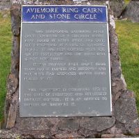 Aviemore Ring Cairn and Stone Circle Plaque, Авимор