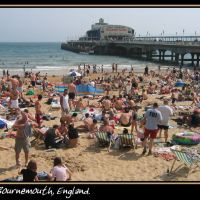 On the beach, Bournemouth, England, Борнмут