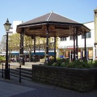 Band stand on St James Street, Burnley, Барнли