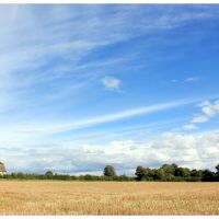 Autumn fields and sky near Little Ashley, Wiltshire, Брадфорд