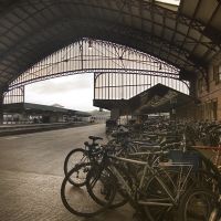 Bicycles at Bristol Temple Meads station, Бристоль