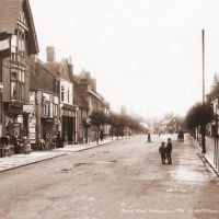 Broad Street, Wokingham c1910s - Sepia tone, Вокингем