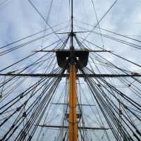 Rigging detail of HMS Victory, Госпорт