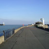 Dover Harbour Lighthouses from Prince of Wales Pier, Kent, United Kingdom, Дувр