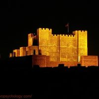 Norman Keep or Great Tower of  Henry II at Night, Dover Castle, Kent, UK, Дувр