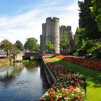 River Stour into Canterbury.[westgate towers], Кентербери
