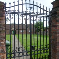 the oldest wrought iron gates I have seen all day. kings lynn, norfolk. 2012., Кингс-Линн
