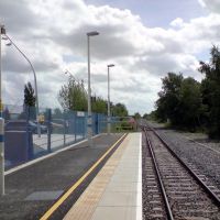 Corby Station approach from Kettering, Корби