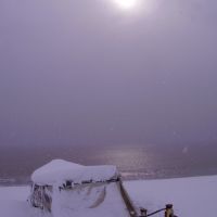 Snow,Pakefield Beach, Лаустофт