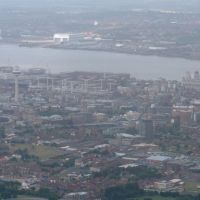 Aerial View of Liverpool City Centre, Ливерпуль