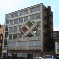 A circular section has been cut out of the front of the building - and it rotates slowly. Yes. But is it art?, Ливерпуль