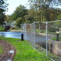 Lichfield and Hatherton Canal Renovation work. First part re-wartered at Borrowcop., Личфилд