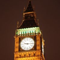 Big Ben at 9:16PM (London, UK) [High Resolution], Лондон