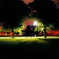 Park at night, Northampton, Нортгемптон