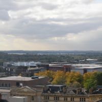 Panorama of the south west Northampton from Northampton Town Centre, Нортгемптон